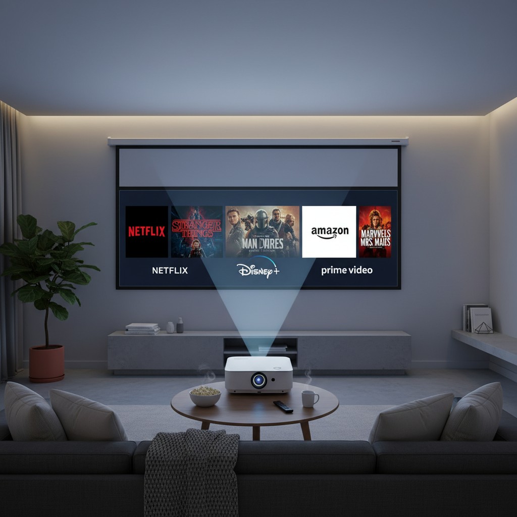 Streaming sur Vidéoprojecteur : Netflix, Disney+ et Amazon Prime en 2026
