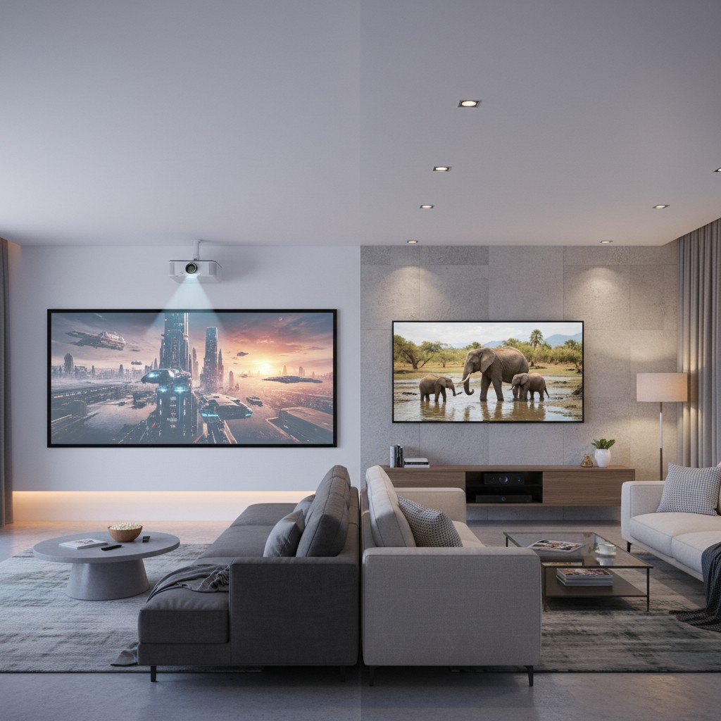 Vidéoprojecteur vs TV : Quel Choix pour Votre Salon en 2026 ?